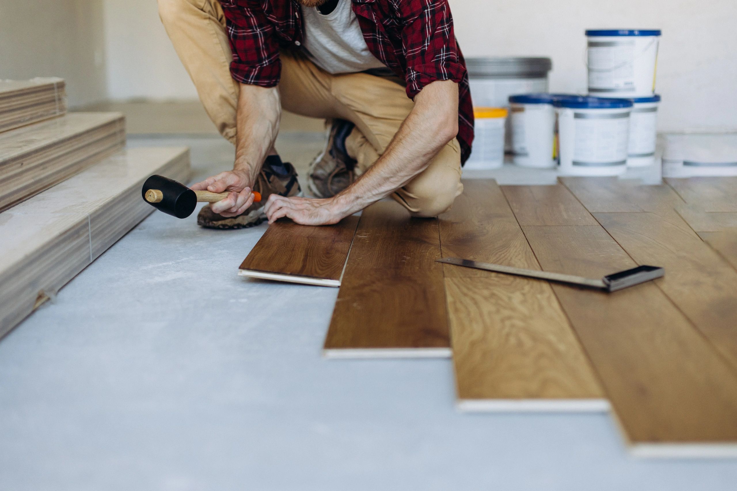 modern flooring installation